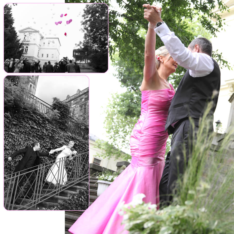 Hochzeitsfotoshooting auf Schloss Eckberg in Dresden vom trendsetter Fotostudio Chemnitz