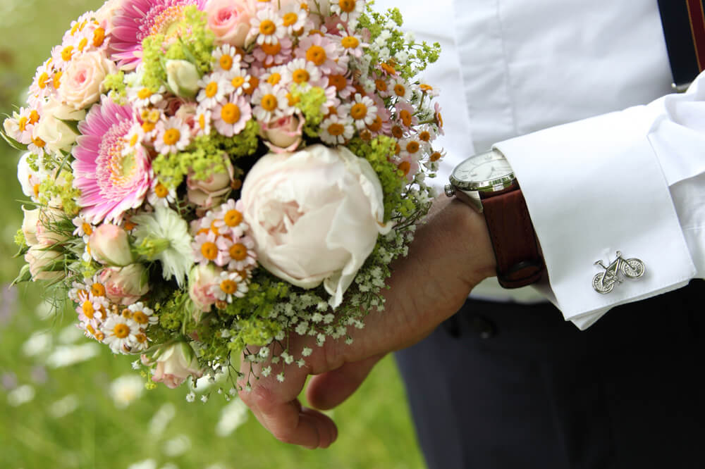 Zarte Töne auch bei Hochzeitsblumen in 2018 als Trend
